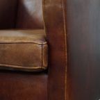 Comfortabele Schapenleren Art Deco Design Fauteuil Met Een Luxe Uitstraling thumbnail 2