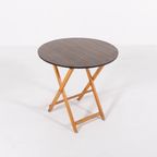 Foldable Italian Modern Round Table, 1970’S Italy thumbnail 2