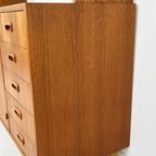 Scandinavisch Vintage Teak Fineren Dressoir/ Boekenkast Midsund thumbnail 11