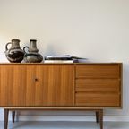 Vintage Houten Dressoir Met 3 Lades En 2 Deurtjes thumbnail 11