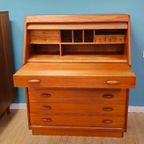 Vintage dyrlund Deense Secretaire Bureau Kast Ladekast thumbnail 3