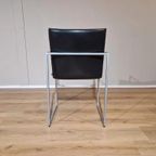 4x Arco Frame - Eetkamerstoelen - Zwart - Leder - Design thumbnail 9