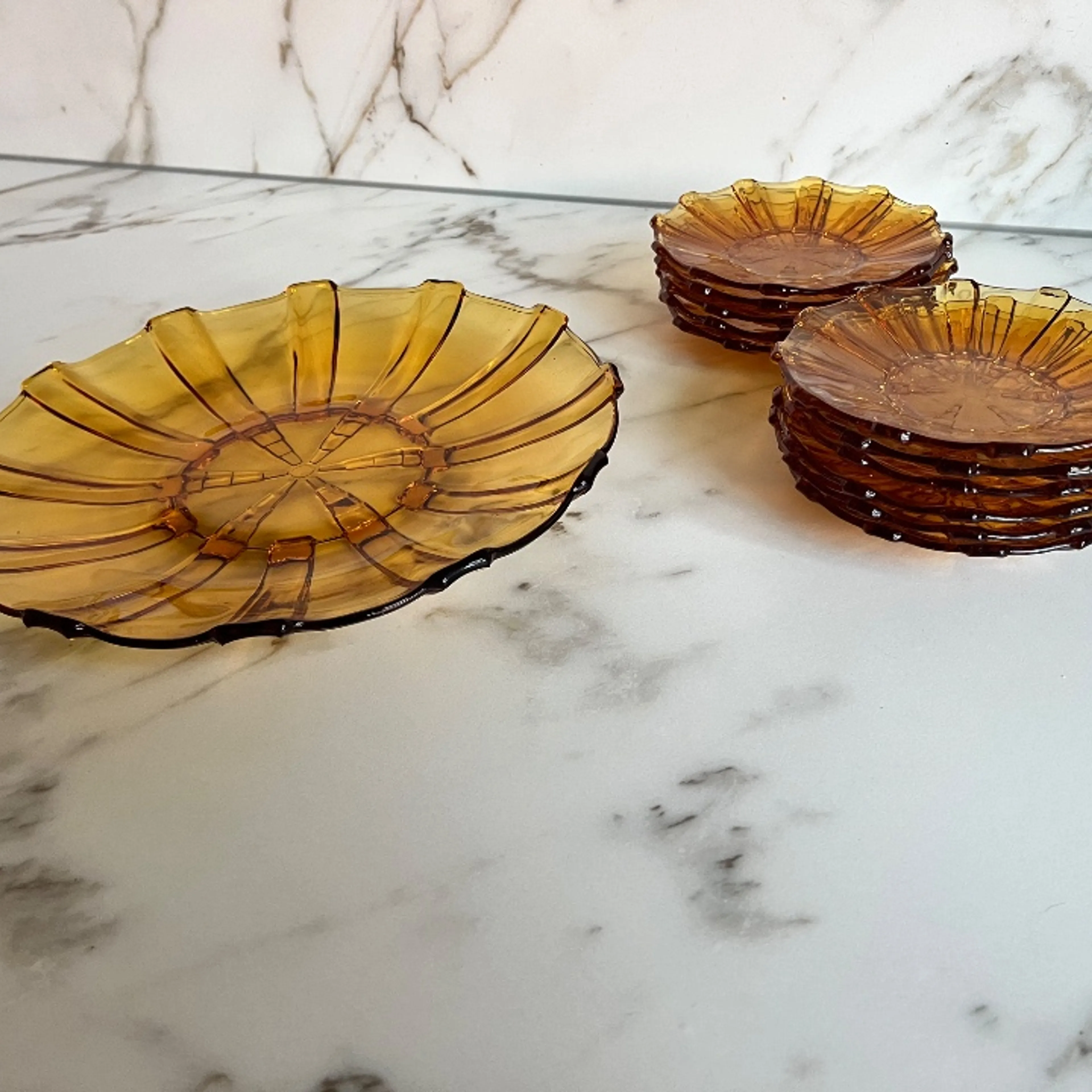 Glaswerk Glas Goudkleurig bij Reliving