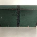 Antieke Groene Kist Uit Zweden Gemerkt Hld 1878 thumbnail 3