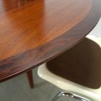 Vintage Design Uitschuifbare Palissander Lübke Ronde Tafel thumbnail 14