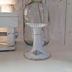 Vintage Porseleinen Kandelaar, Tettau Atelier, Bloemmotief thumbnail 5