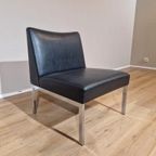 Wilkhahn Easy Chair - Vintage-Zwart - Leder - Stoel - Design thumbnail 2