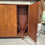 Mid Century Pallisander Fineer Klerenkast 4 Deurs Deens thumbnail 9