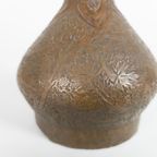 Waterpijpbases - Bidiri, Koper - India - Hand Gegraveerd - Bloemen - Hoekah - Islamitisch - Mogoe thumbnail 5