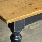 Grenen Boeren Tafel Met Oud Blad thumbnail 7