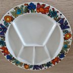 Vintage Villeroy Boch Acapulco Fondueborden Vakjesborden thumbnail 5