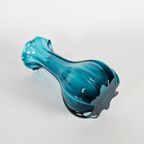 Murano - Vaas - Aqua Blauw - Italie - 3E Kwart 20E Eeuw thumbnail 5
