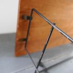 Vintage Nisse String Sweden Teak Wandplank Met Metalen Rek thumbnail 10