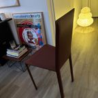 4 Designer Leather Chairs - De Couro Brazil 1980s thumbnail 3