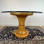 Spectaculaire Houten Eettafel Uit Italie, 1960'S thumbnail 12