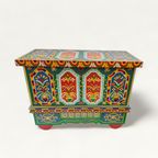 Folk Art Wedding Chest, Hand Painted, Central/Eastern Europe thumbnail 2