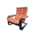 Mcm Design Fauteuil En Voetbank, Lystolet, Zweden,1970S thumbnail 10