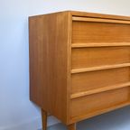 Vintage Houten Dressoir Met 4 Lades En 2 Schuifdeurtjes thumbnail 6