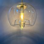 Vintage Doria Leuchten Glazen Hanger / Mid Century Moderne Lamp thumbnail 5