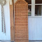 Vintage Rotan Kamerscherm, Roomdivider, Scherm Met 3 Luiken thumbnail 2