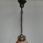 Art Deco Hanglamp Met Gehoekte Glazen Kap thumbnail 13