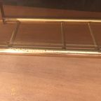 Elegante Origineel Vintage Italiaanse Krantenbak In Messing thumbnail 3