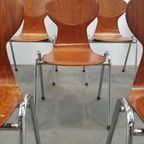 12x Eromes Pagholz Industriële Stapelbare Design Stoel thumbnail 10