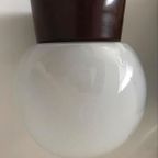 Vintage Glazen Bol Plafonnière / Plafondlamp thumbnail 3