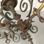 Duo 19e Eeuwse Bronzen Gas Wandlampen thumbnail 7