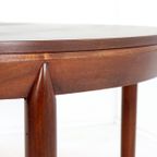 Palissander Ovalen Verlengbare Eettafel Tafel 'trespring' Vintage thumbnail 4