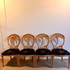 4 Eetkamer Stoelen Amerikaans Design Mid Century Vintage thumbnail 2