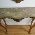 Barok, Brocante Rococo Wandconsole, Sidetable Met Spiegel thumbnail 20