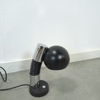 Design Lamp Hillenbrand Met Chroom En Zwarte Kap thumbnail 5