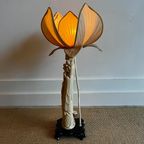 Quanyin Chinese Lamp Met Lotus Kap Vintage thumbnail 8