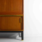 Mid-Century Barkast In Vintage Teak Met Messing Accenten thumbnail 6