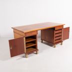 Monumental Danish Modern Executive Desk, 1950’S thumbnail 4