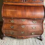 Prachtig Antiek Mahonie Empire Topbureau, Secretaire,Kabinet, Inclusief Bezorgen. thumbnail 14