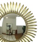 Mid Century Verkoperd Metalen Zonnespiegel Deknudt Convex 54Cm thumbnail 4