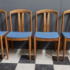 4X Ekstrom Oak Dining Chairs For Johansson & Soner Sweden 1960S thumbnail 7