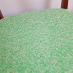 5 Farstrup Deense Houten Stoelen Nieuw Gestoffeerd Groen thumbnail 13