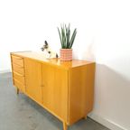 Fineer Dressoir Met Lades En Houten Handgrepen, Tv Meubel thumbnail 12