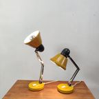 Mid Century Yellow Desk/Wall/Bedstand Lamp, Set Of 2 thumbnail 6