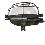Industriële Gietijzeren Kooilamp - Muurlamp - Buitenlamp - Gal - Frankrijk - 50's thumbnail 5