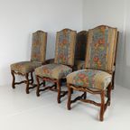 Beech Os De Mouton Tapestry Chairs (Set Of 6) thumbnail 5