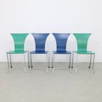 4X Postmodern Dining Chair By Karl Friedrich Förster For Kff, 1990S thumbnail 2