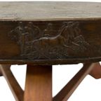 Vintage Salontafel Rond Brutalist Jaren 60 Minimalist Design thumbnail 3