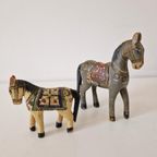 Indiaas Ghodi Huwelijks Paard Beeldjes Houten Paardjes Beeld thumbnail 3