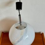 Vintage Glazen Bollamp Hanglamp Jaren 70 thumbnail 2