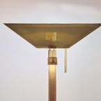 Vintage Deknudt Vloerlamp Messing Regency Uplight Belgie ´70 thumbnail 5