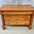 Antieke Empire Ladekast Buffet Commode thumbnail 16